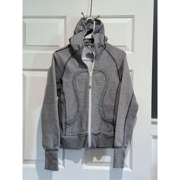 NWOT Lululemon You Are Beautiful Embroidered Full Zip Up Scuba Hoodie Sweatshirt - Picture 2 of 13